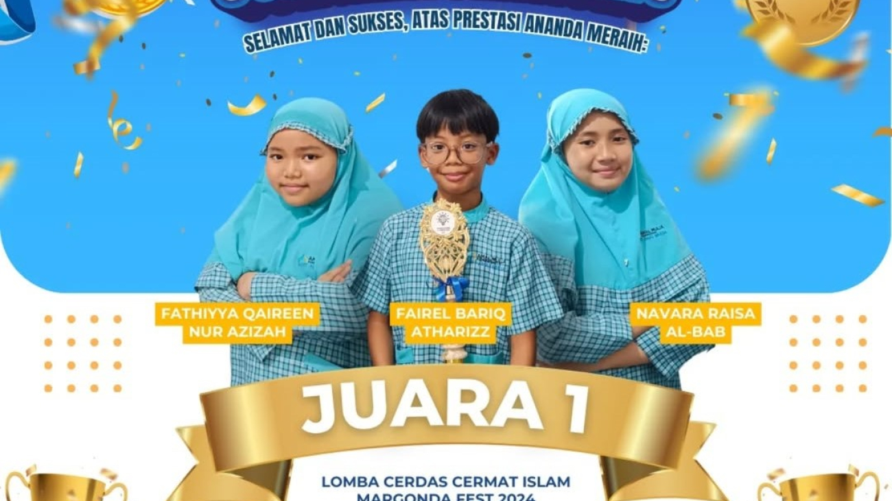 Sabet Juara 1 Cerdas Cermat di Margonda Fest 2024